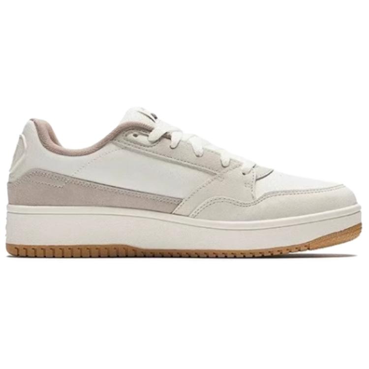 Anta Retro Fashion Versatile Durable Lightweight Low-Top Skate Shoes Men Sneakers White Gray Red 112438063R-2