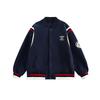 CHANT2nd American Retro Embroidered Baseball Jacket - Women's Spring/Fall Color Block Patchwork