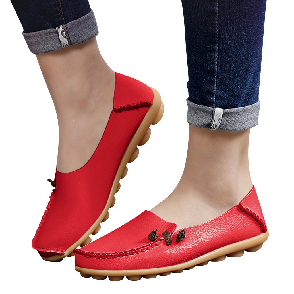 Orthopädische Loafer Schuhe Für Damen Orthopädische Leder Loafer Business Schuhe Für Damen Leichte Flats Lässiger Komfort - Gehschuhe Mit Blume