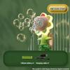 Sunflower Bubble Machine Swing Electric Automatic Bubbles Maker Pomperos Soap Blower Party Outdoor Toys for Kids Gifts