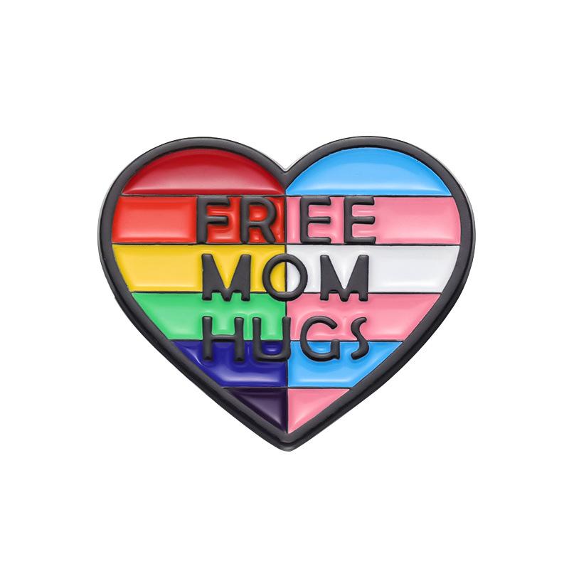 LGBT Regenbogen Emaille Pins Klingt schwul Ich bin verliebt Pride Metall Broschen Anstecknadel am Rucksack Schmuck Geschenke für Homosexuelle Lesben