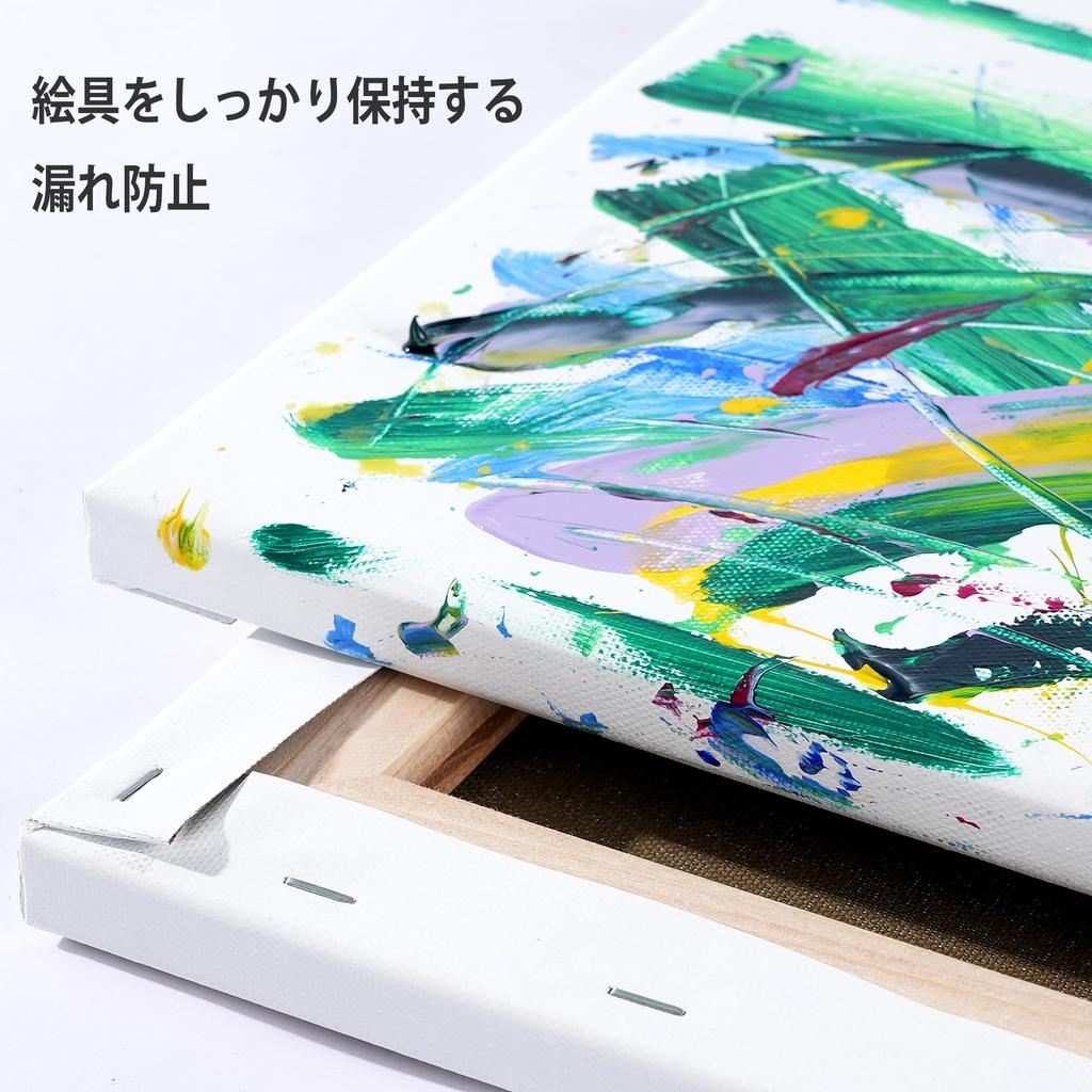 PHOENIX Natural Color Blend Stretched F10 X 2 Sheets Medium Grain Fabric with a Natural Professional Painting Supplies Ideal for Classic and Vintage