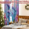 2pcs, 2D FLAT PRINTING Curtains (Without Rod) Ocean Paradise(1) Digital Printing On Holiday Curtains Yarn Curtains Decorations