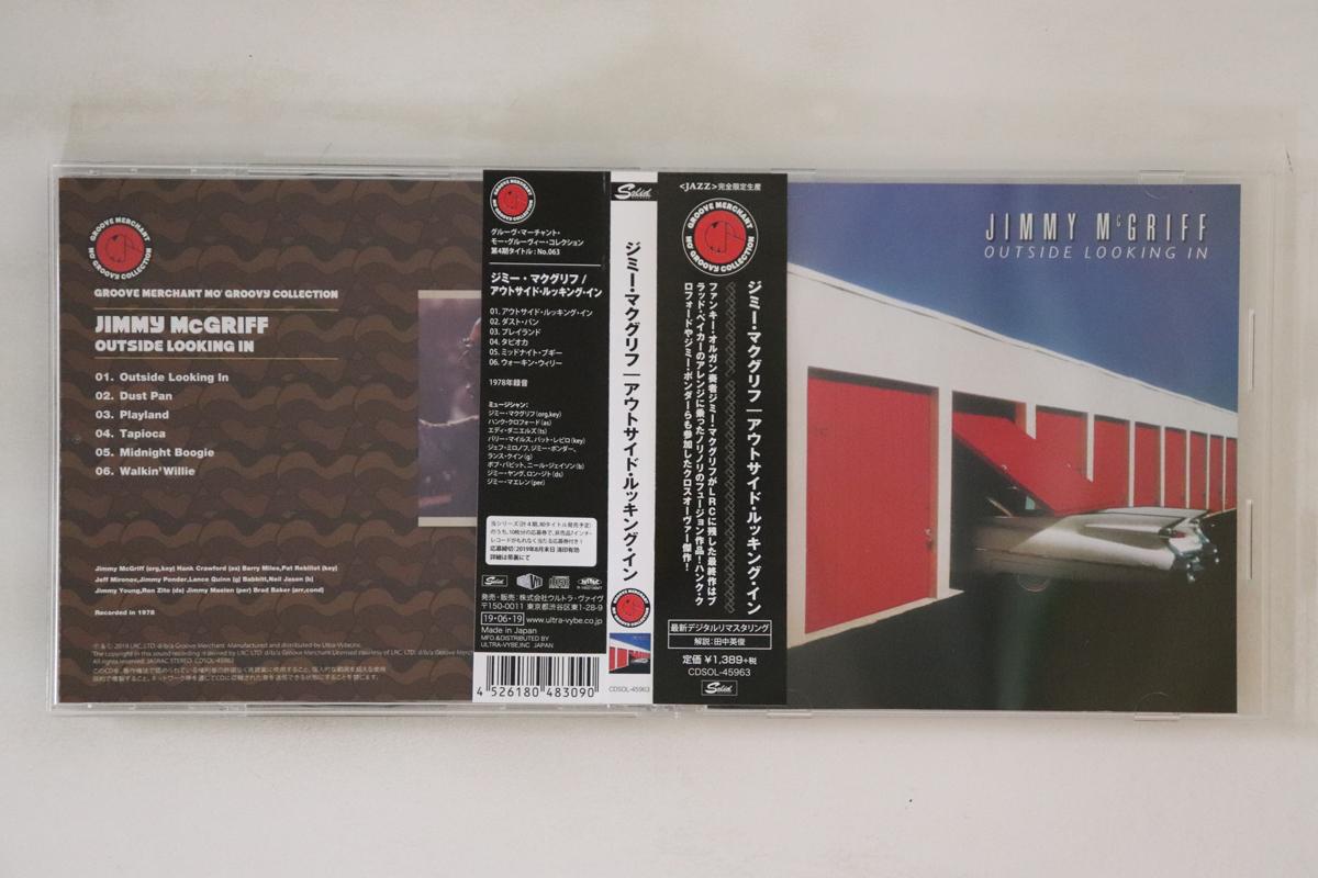

CD JIMMY MCGRIFF Outside Looking In CDSOL45963 SOLID RECORDS 2019 Japan Obi Jazz Used
