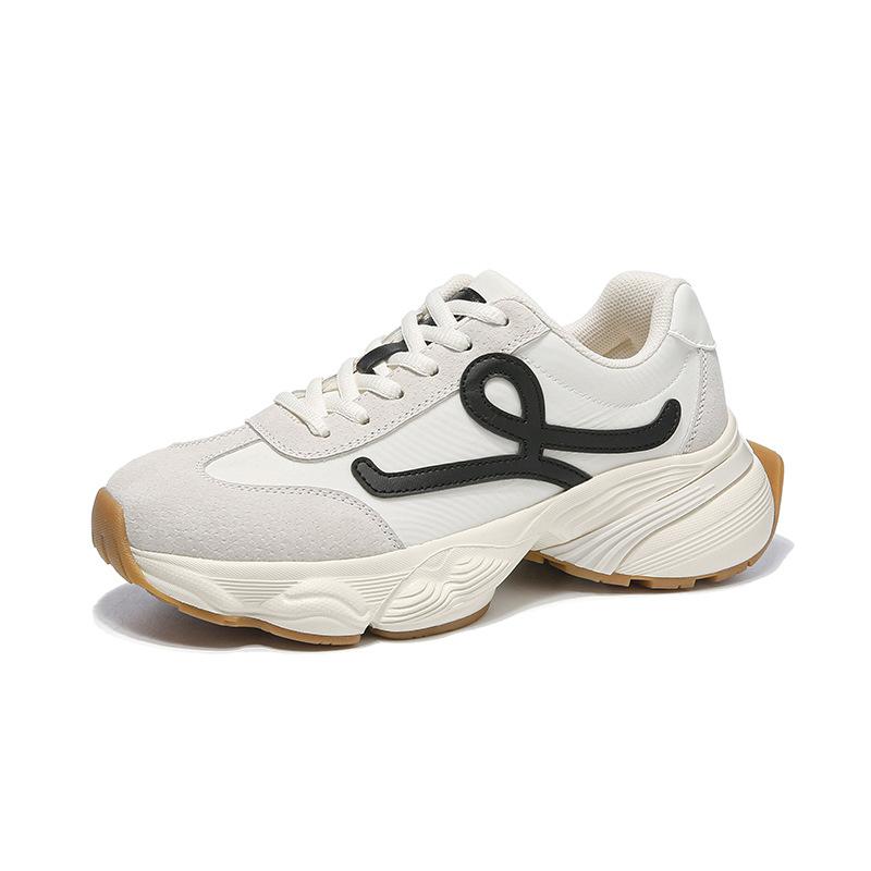 Augustine platform dad shoes women's 2025 new autumn light sports shoes soft-soled casual little white German training shoes