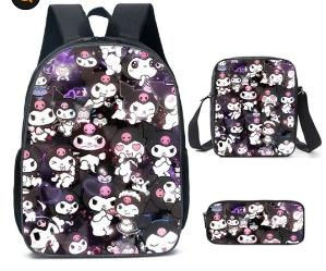 3D Animation Three-Piece Yugui Dog Cartoon Primary And Secondary School Students Schoolbag Children'S Backpack