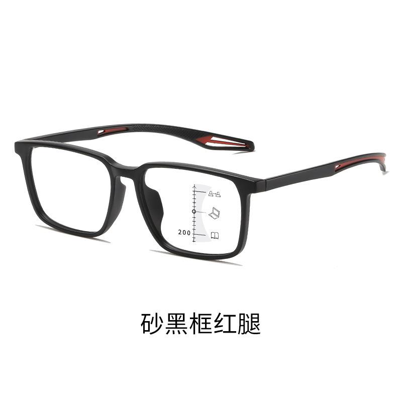Reading Glasses Far And Near Dual-Purpose Ultra-Light Sports Anti-Skid Tr90 Men'S Progressive Multi-Focus Anti-Blue Reading Glasses