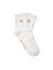 Emelbi Daily Small Logo Mid-Calf Socks Ny (White)