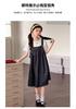 Girls' Summer Dress 2026 New Style Children's Stylish Medium and Large Girls' Summer Dress Cowboy Strap Skirt Two Piece Set