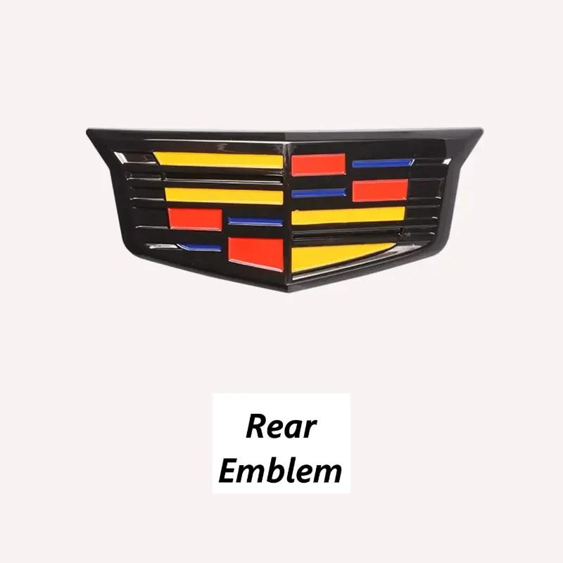 For Cadillac XT4 28T AWD Logo Letters ABS Car Front Grille Emblems Rear Trunk Decals Fender Badge Cover Sticker Auto Accessories