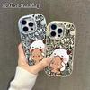 Phone Case: 2D Flat Design Suitable for iPhone 18 17 16 15 14 13 Pro Protective Case, Couple Style, Cute Contrast, Christmas and Halloween Gift