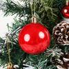 42pcs Electroplated Shiny Christmas Tree Baubles - Creative Hanging Ornaments for Festive Decoration