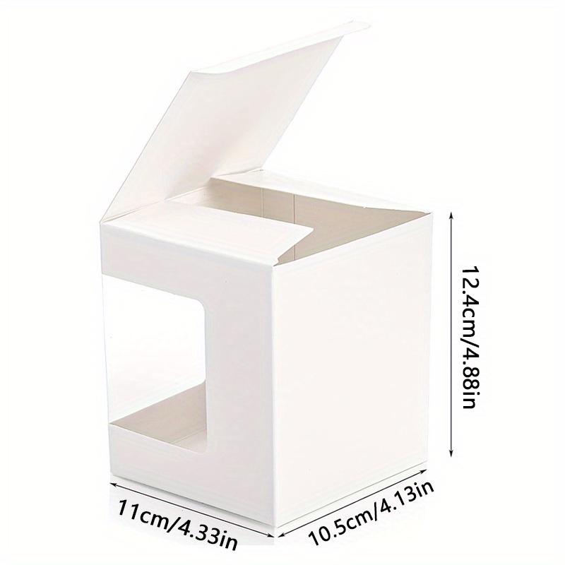 1set/ 20pcs Open Window Cupcake Box, Egg Tart Box, Muffin Box, Baking Dessert Packing Box, Cupcake Transparent Gift Box