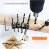 Adjustable Retro Three-Point Wood Drill Bit for Countersinking and Multi-Purpose Woodworking