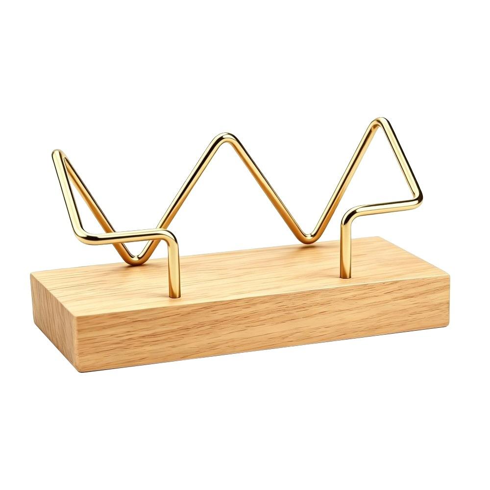 Multiple Styles Name Card Stand Wooden Desktop Card Holder Desk Card Display Rack  Hotel