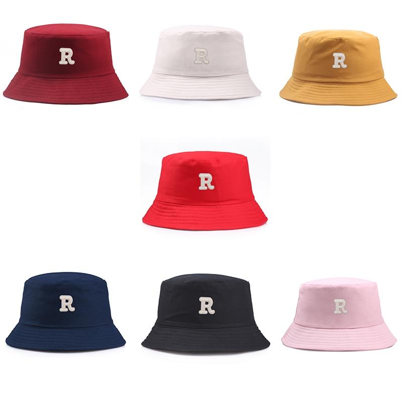 Stylish Cotton Bucket Hats With Letter R For Women And Men Perfect For Summer Outings!