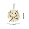 Lovely Bowknot Rabbit Keychain Plush Animal Shaped Keyring Student Bag Charm Backpack Accessory for Fashionable Women
