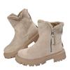New Women's Winter Martin Boots with Warm Fur Lining and Thick Sole