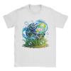 Humor Aero Jellyfish Fiber Optic Art TShirts For Unisex Unisex 100 Cotton T Shirts Frutiger Aero Short Sleeve Tees Graphic Clothes