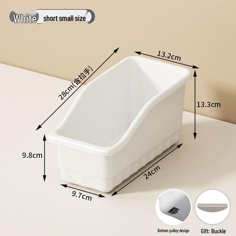 Wheeled Kitchen Cabinet Storage Box - Large Capacity Multifunction Organizer for Miscellaneous Household Items