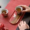 Sushih Palace Wall Red Ceramic Gongfu Tea Set