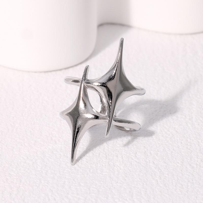 High-End Geometric Asymmetrical Retro Fashion Ring