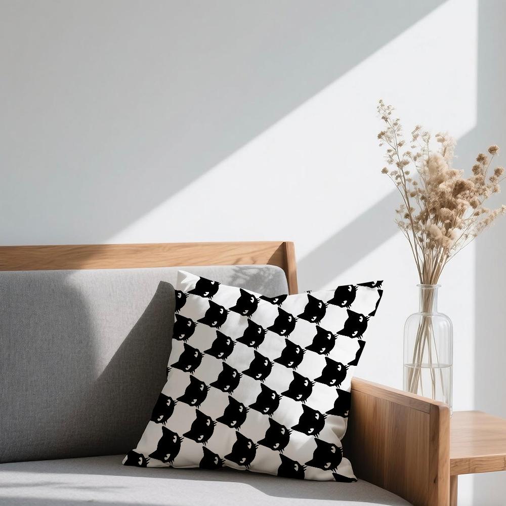 E-Emily S-Strange cushion cover Square Sofa Cushion Cover Casual Skin-Friendly Comfortable Pillow Cover