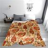 Colorful Floral Pattern blanket with Paisley and Ornamental Leaves Design blanket, suitable for use in the bedroom, living room, on the sofa