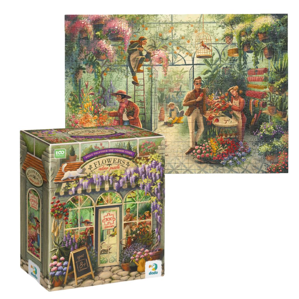 Puzzle "Kwiaciarnia" 300 Elementów Układanka Zestaw Dla Dzieci I Dorosłych 300590