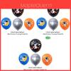 Astronaut Rocket Space Theme Children Birthday Party Decor Set Paper Handmade Mechanical Scene Props Mix 24 Balloons