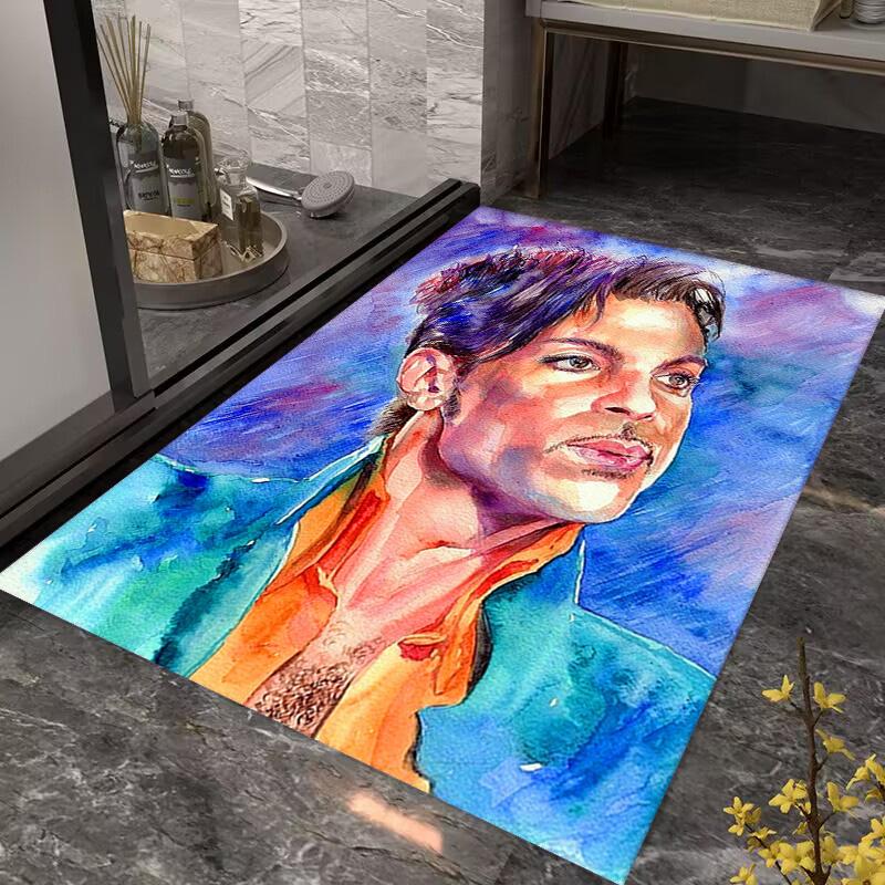 Prince's Iconic Guitar Artistry carpet Living room and bedroom mats floor mats Art Bathroom mat Room