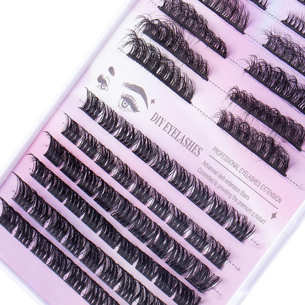 Diy Segmented Single-Cluster False Eyelashes Grafted Eyelashes Large-Capacity Combination Set