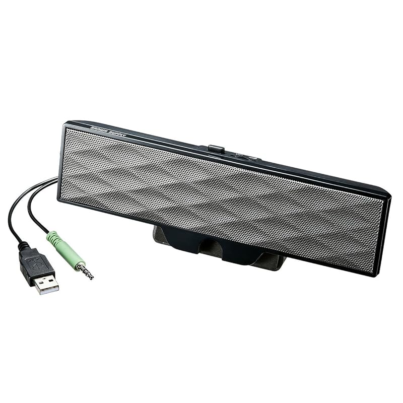 

Sanwa Supply usb powered soundbar speaker 6W clip type MM-SPL11UBK