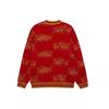 Li-Ning Progress Gold Series Casual Sports Pullover Knit Sweater Unisex Tops Red AMBS025-1