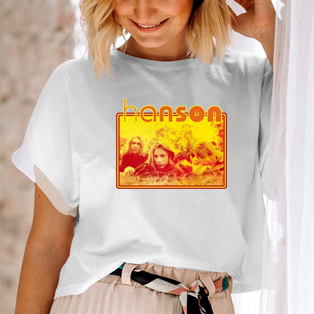 Mmmbop hanson Tričko 90s klasický pop rock retro unisex tričko kapely hanson hudební skupina krátký rukáv hudební album Harajuku top