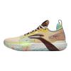 Sapatos de Basquetebol Li Ning Flash 9 Premium Masculino sneaker Amarelo Castanho Azul ABAT015-5