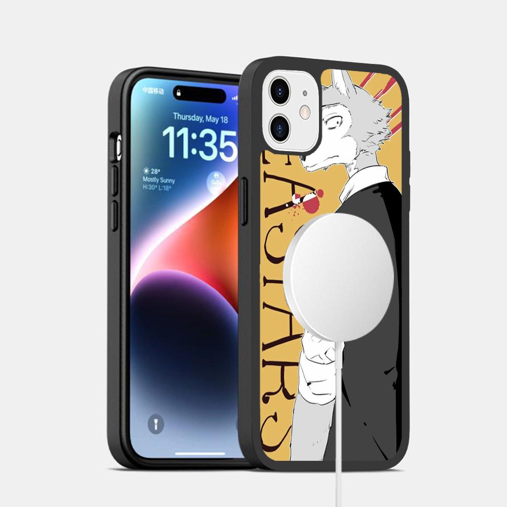 Classic Japanese Anime B-Beastars Phone Case Magnetic Case For IPhone 16 14 13 12 11 15 Pro Max Plus For Magsafe
