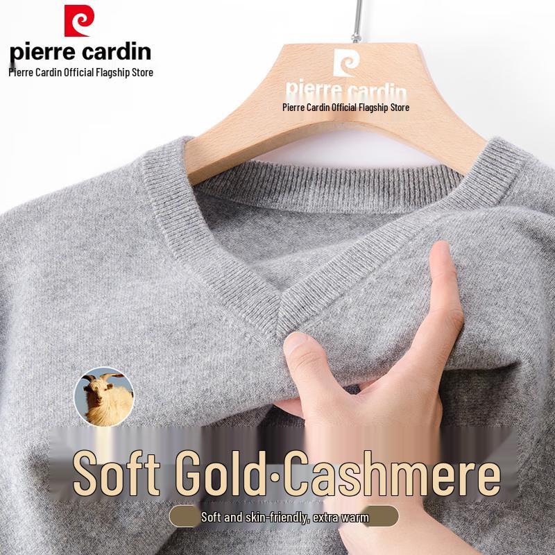 Pierre Cardin Men's V-Neck Cashmere Sweater