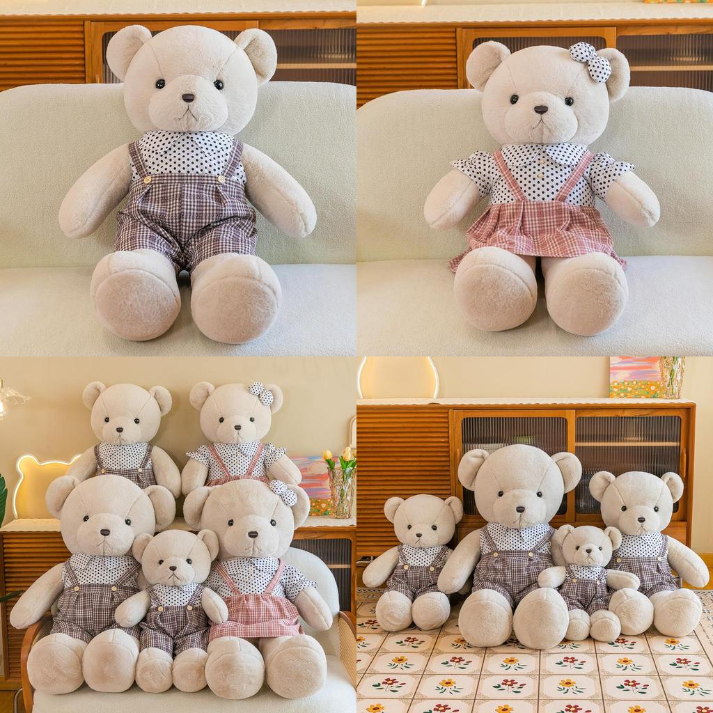 Couples Teddy Adorable Bear Plush Toy Soft And Cuddly Stuffed Animal For Girls And Friends