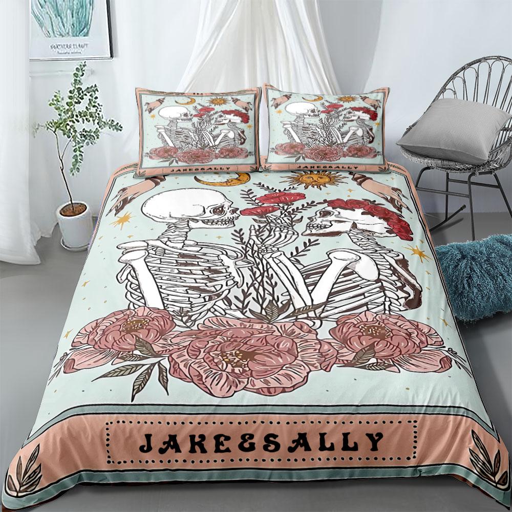 

Lunar and Sun Worship Duvet Cover Set Double King Full Queen Size Bed Linen Set 140x210cm