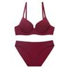 European and American large-size underwear summer smooth surface non-marking soft steel ring bra large chest small anti-sagging upper suppor
