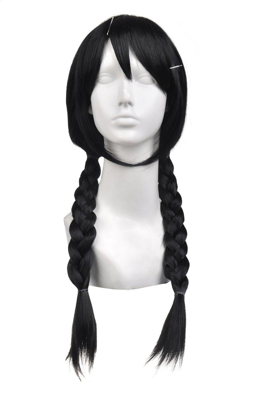 

[Без бренда] Косплей-парик Bakemonogatari Hanekawa Tsubasa, Черный, Длинный, Sunny Corner