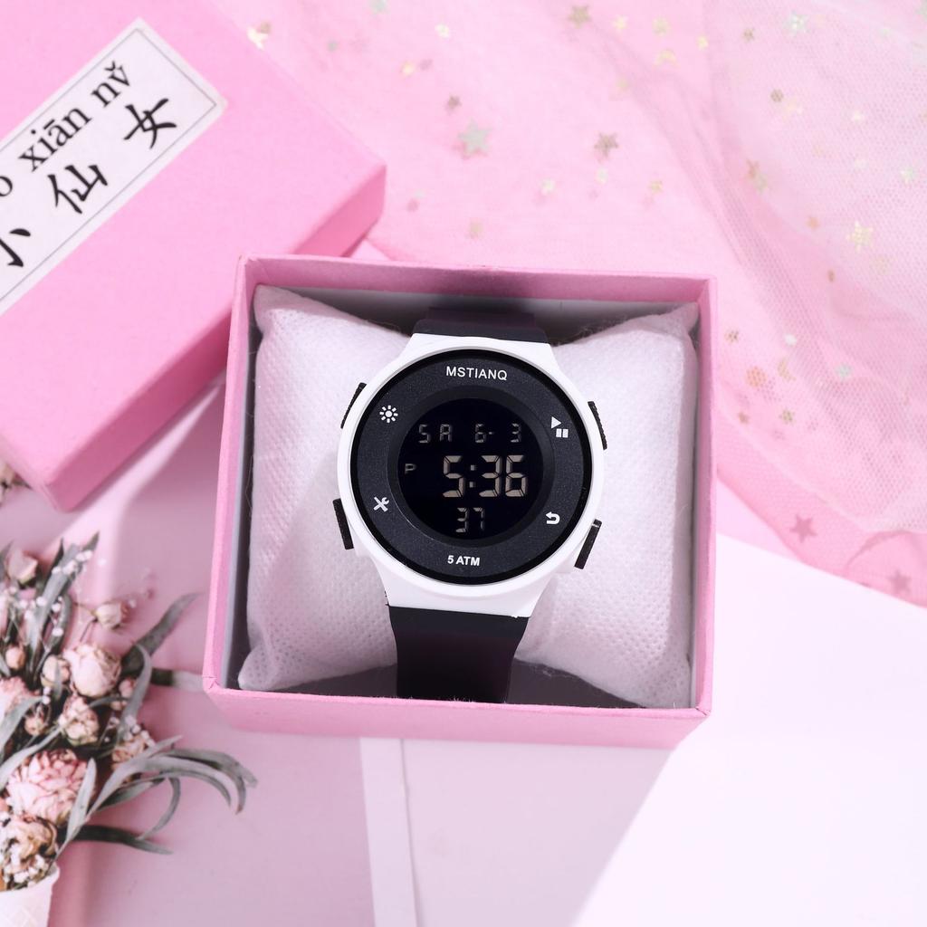 Multifunctional Electronic Watch For Male And Female Students Fashion Ultra-Thin 50M Luminous Sports Junior High School Students Watch