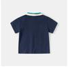 Boys Summer Short Sleeve POLO Shirt Belly Cover Stand-Up Collar Top Children's Baby Cotton Cartoon Thin T-Shirt