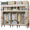 Sturdy Reinforced Steel Frame Fabric Wardrobe for Home & Bedroom Use