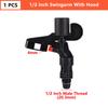 1/2"3/4" 360 Degree Auto Rotating Sprinkler Lawn Impact Sprinkler Adjustable Agricultural Irrigation Rocker Rotating Sprinkler