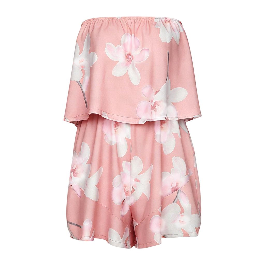 Women's Sleeveless Bohemian Floral Print Dress for Summer Casual Wear