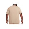 Nike Sportswear Essentials Logo Embroidered Ribbed Crew Neck Short Sleeve T-Shirt Men Tops Khaki DO7392-247