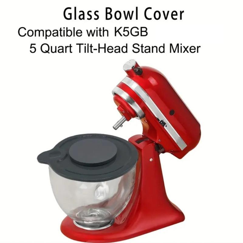 Multifuntional Cutter Bowl Lid Easy To Clean Blender Cover Mixers Lid Clear Replacement Cover for 4.5QT-5QT Stand Mixers