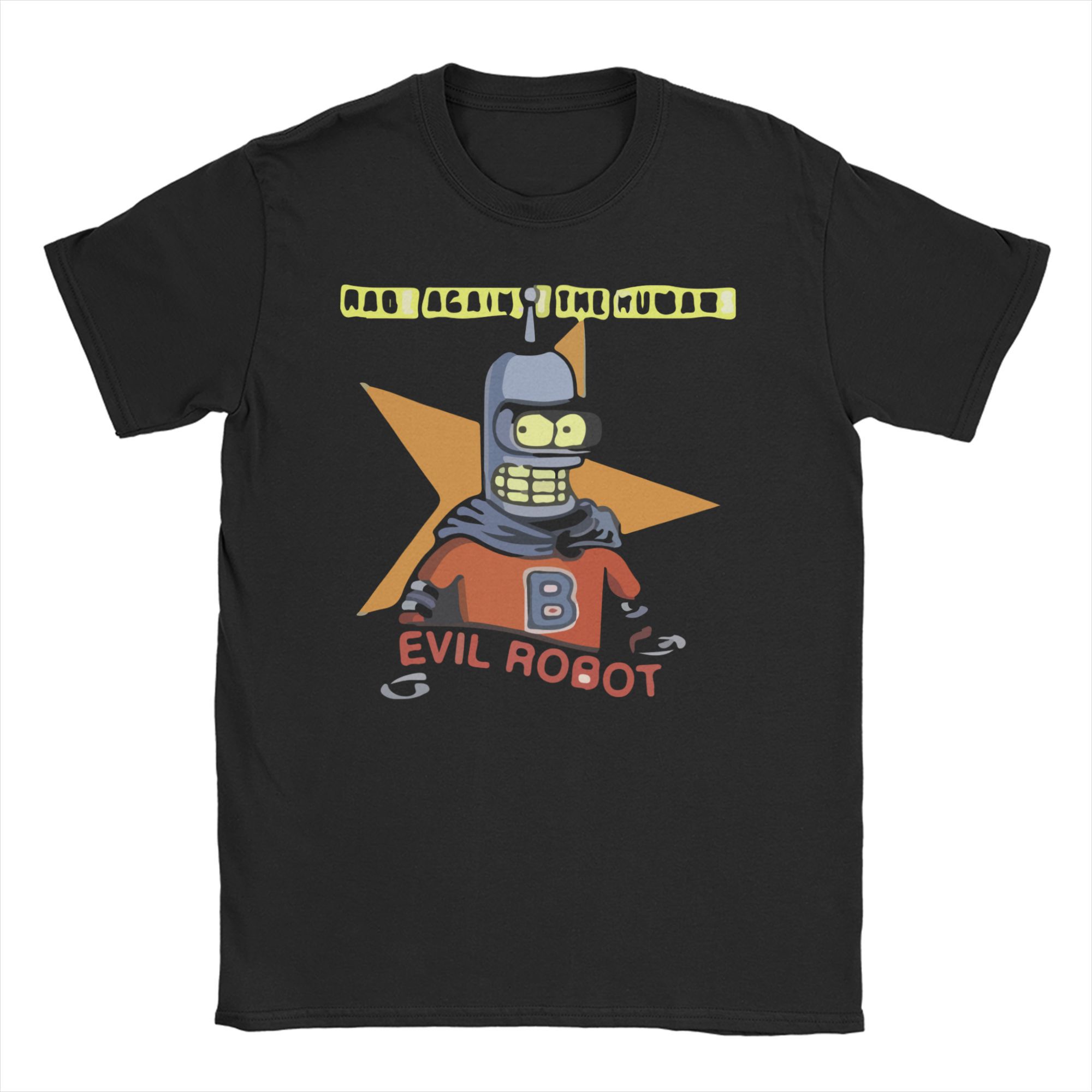 

Вінтажний Літній Футболка B-Bender F-Futuramas Модні Футболки Смішний Чистий Бавовняний Футболка для Чоловіка Ретро Дизайн Коротким Рукавом Верхні Футболки 5XL різнокольоровий